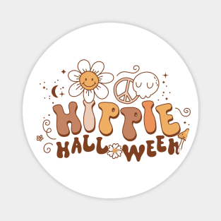 Hippie Halloween design Magnet